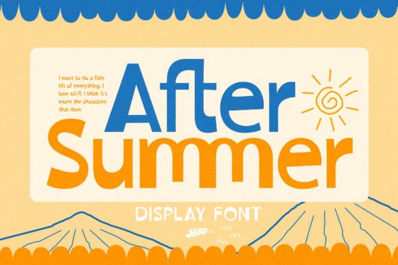 After Summer: A Cheerful Retro Display Font for Branding