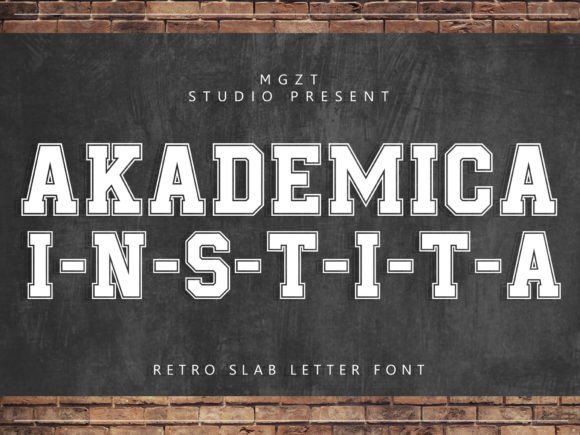 Akademica Instita: A Display Font with Academic Gravitas