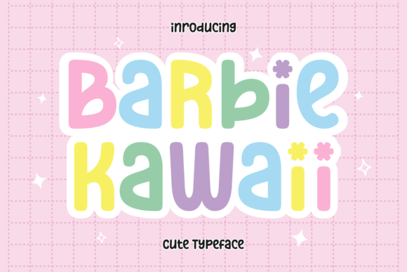 Barbie Kawaii: A Playful Display Font for Handmade Charm