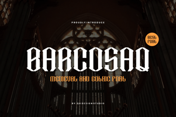 Barcosaq: A Clean, Modern Display Font for Bold Branding