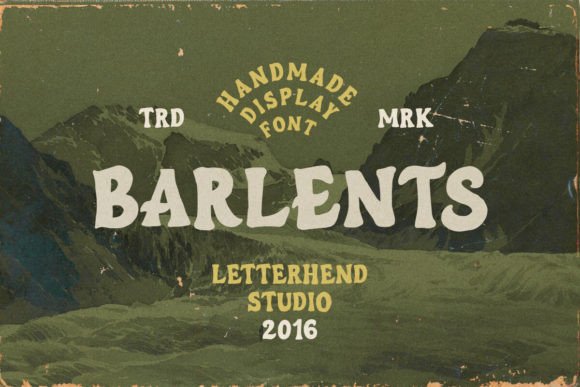 Barlents: A Vintage Display Font That Builds Trust and Recognition
