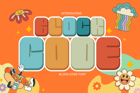 Block Code Font: Playful Display Typography for Editorial Design