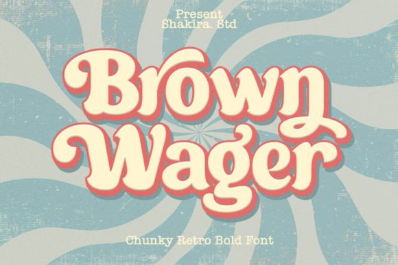 Brown Wager: A Chunky Retro Serif That Anchors Editorial Calm