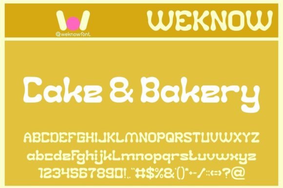 Cake and Bakery: A Playful Display Font for Handmade Charm