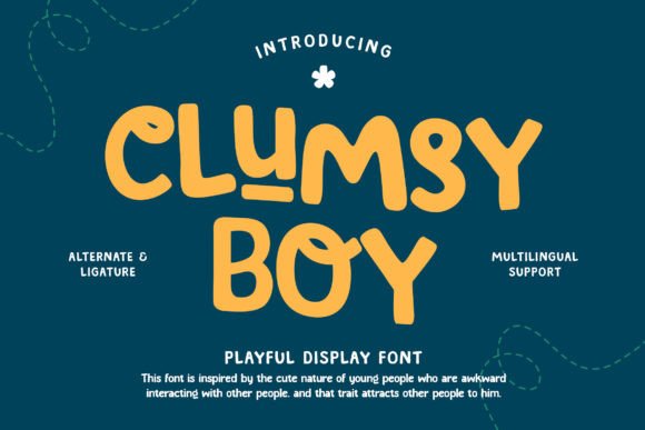 Clumsy Boy: A Playful Display Font That Delivers Joy—Not Just Quirk