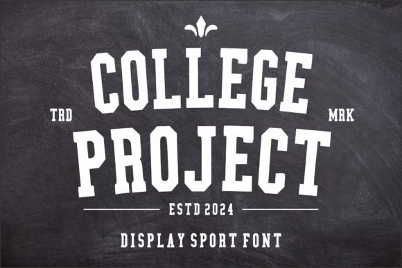 College Project: A Bold Display Font for Handmade Labels & Printables