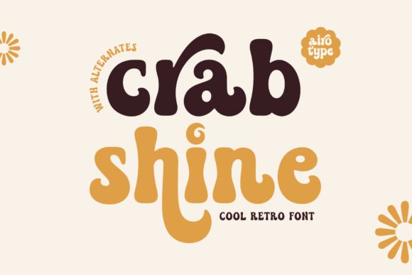 Crab Shine: A Vintage-Elegant Display Font for Handmade Creators