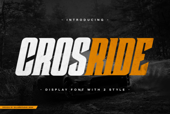Crosride: The Display Font That Accelerates Your Campaign Visuals
