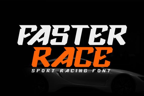 Faster Race Display Font for Bold Digital Headlines