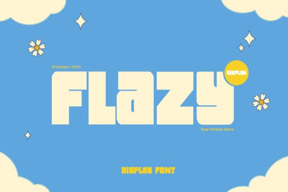 Flazy: A Playful Display Font for Digital Branding