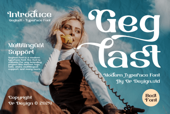 Geglast: A Refined Display Font for Thoughtful Branding