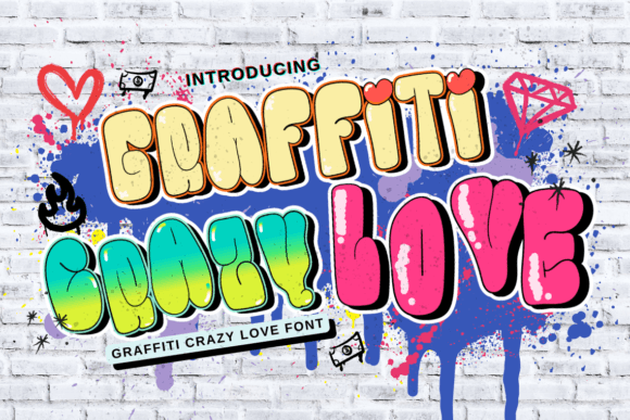 Graffiti Crazy Love Font: A Bold Display Typeface for Expressive Branding