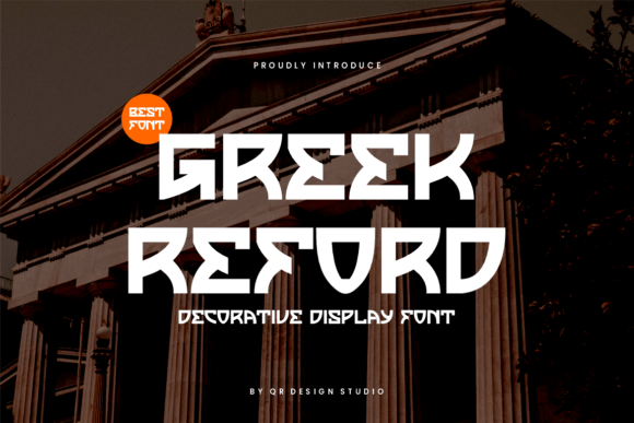 Greek Reford: A Bold, Authentic Display Font for Real Branding