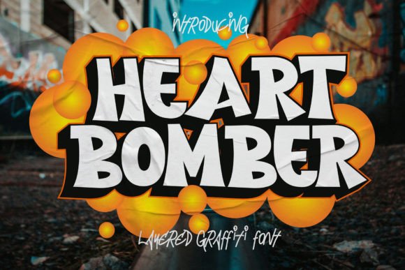 Heart Bomber: A Bold Display Font for Scroll-Stopping Campaigns