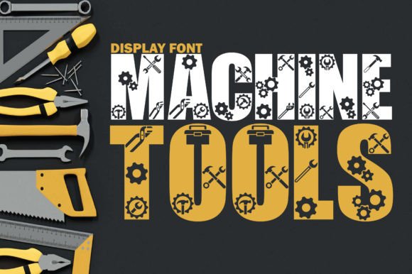 Machine Tools: A Playful Display Font That Elevates Real Small Business Branding