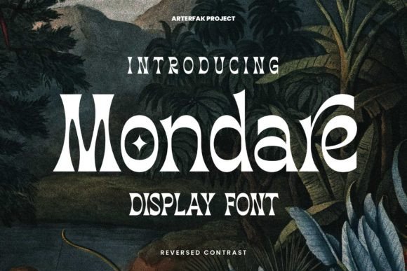 Mondare: A Display Font That Makes Handmade Products Shine