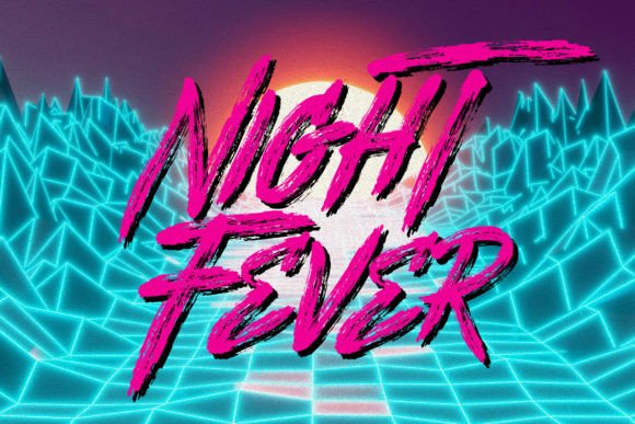 Night Fever: A Retro Script Display Font for Editorial Energy