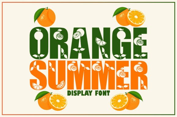 Orange Summer: A Playful Display Font for Digital Brand Moments