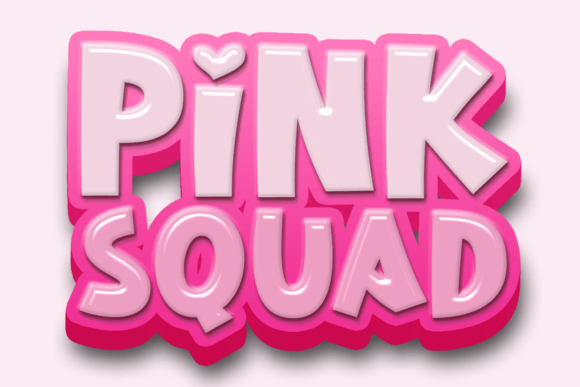 Pink Squad: A Whimsical Display Font That Delivers Charm