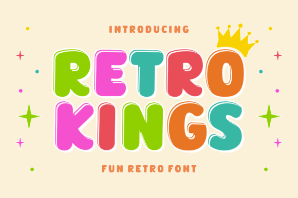 Retro Kings: A Playful Display Font for Digital Branding