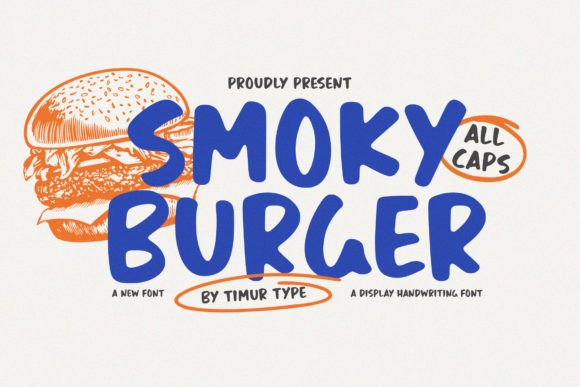 Smoky Burger Font: A Bold, Friendly Display Typeface for Small Businesses