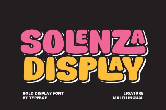 Solenza: A Display Font That Energizes Editorial Design
