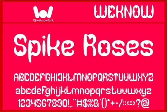 Spike Roses: A Display Font That Makes Your Brand Shine