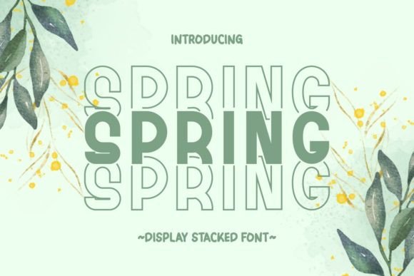 Spring Stacked: A Playful Display Font for Brand Consistency