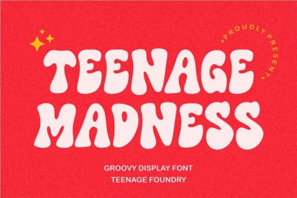 Teenage Madness: A Groovy Display Font for Scroll-Stopping Campaigns