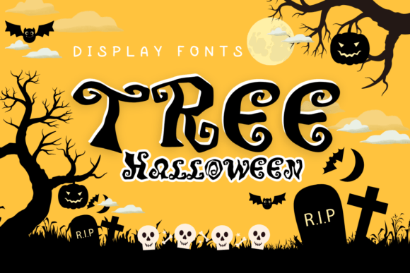 Tree Halloween: A Playful Display Font for Editorial Design