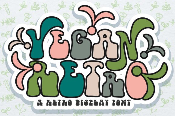 Vegan Retro: A Playful Display Typeface for Digital Branding