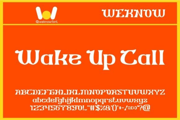 Wake Up Call: A Display Font for Editorial Impact