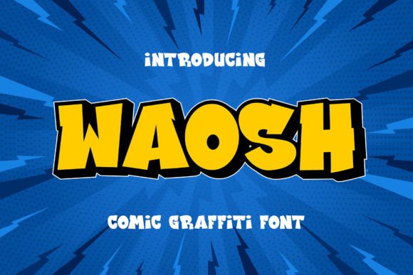 Waosh: A Playful 3D Display Typeface for Digital Design